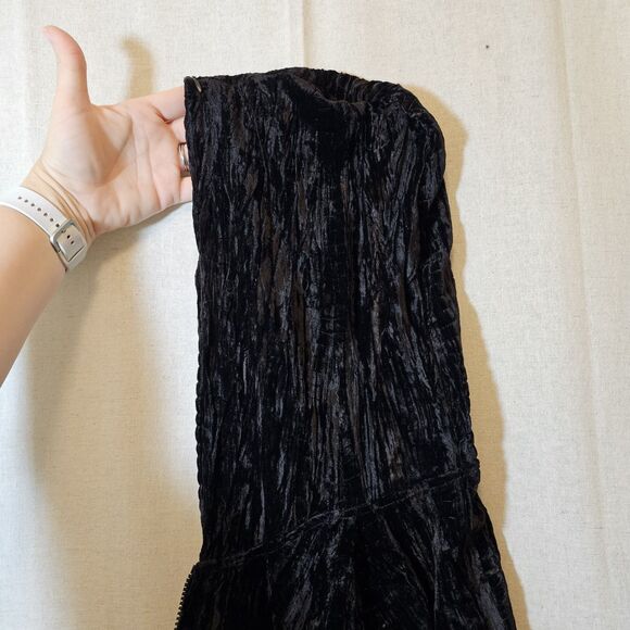 Alberto Makali Jacket Women L Reversible Black Crushed Velvet Colorful Hood - Picture 6 of 10